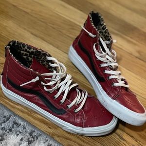 Vans Sk8 Hi Red / Leopard